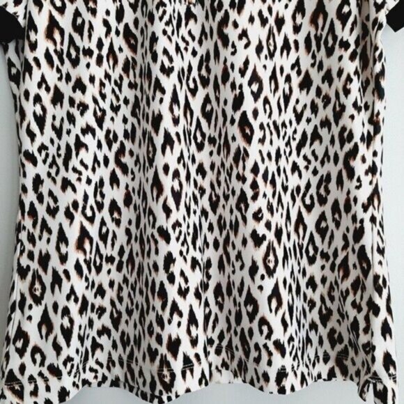 GREG NORMAN PLAYDry Golf Shirt Animal Jaguar Print Sz S - Picture 4 of 8